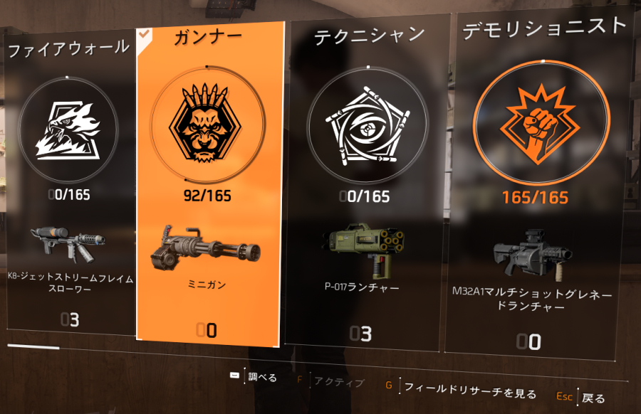 スペシャリゼーションのポイントの画像